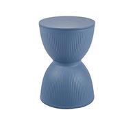 YWRU Sgabello per Trucco Clessidra Creativa Sgabello da Pranzo Rotondo Plastica Sgabello da Doccia da Bagno Impermeabile Anti-Coccole per Cucina Camera da Letto Soggiorno,30×43cm(Color:Grigio Blu)