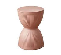 YWRU Sgabello per Trucco Clessidra Creativa Sgabello da Pranzo Rotondo Plastica Sgabello da Doccia da Bagno Impermeabile Anti-Coccole per Cucina Camera da Letto Soggiorno,30×43cm(Color:Rosa)