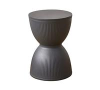 YWRU Sgabello per Trucco Clessidra Creativa Sgabello da Pranzo Rotondo Plastica Sgabello da Doccia da Bagno Impermeabile Anti-Coccole per Cucina Camera da Letto Soggiorno,30×43cm(Color:Grigio)