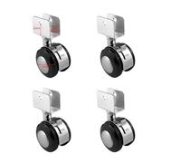YWRWUPMGK 4 Pezzi/Lotto di Accessori for rotelle silenziose con Freno, Morsetto for Sedia Girevole da 2 Pollici, scrivania(4 Pcs-25mm)