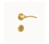 YWRWUPMGK Maniglia for porta interna in rame puro for camera da letto, bagno, magnetica, silenziosa, villa, serratura for porta in legno divisa in rame(927 B copper color)