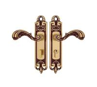YWRWUPMGK Serratura for porta interna in rame puro in stile cinese, tutta in rame, in legno massello, silenziosa, in stile cinese, for la casa(HC 6568 rose gold)