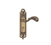 YWRWUPMGK Serratura for porta interna in rame puro in stile cinese, tutta in rame, in legno massello, silenziosa, in stile cinese, for la casa(HC 6568 Yellow Bronze)