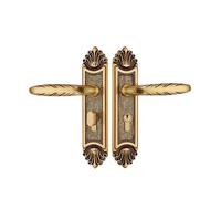 YWRWUPMGK Serratura for porta interna in rame puro in stile cinese, tutta in rame, in legno massello, silenziosa, in stile cinese, for la casa(HC 5132 rose gold)