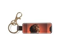 YWSOTRE Adorabile cane Cockapoo, Portachiavi in pelle PU, portachiavi con anello portachiavi, organizer, 1 pz