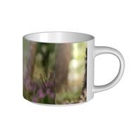 YWSOTRE Affenpinscher Lawn Black Dogs Monkey Terrier, Tazza in ceramica di grande capacità, tazza da tè, tazza da caffè 450 ml
