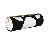 YWSOTRE Amore della zampa dell'impronta del cane, Astuccio portapenne cilindrico Astuccio portapenne in pelle portatile con astuccio cosmetico con cerniera