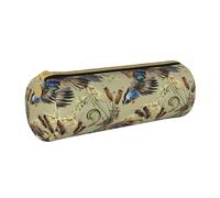 YWSOTRE Anatra dell'acquerello, Astuccio portapenne cilindrico Astuccio portapenne in pelle portatile con astuccio cosmetico con cerniera