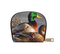 YWSOTRE Anatra sulla pittura ad acqua, Custodia per carte in pelle PU Elegante porta carte di credito Porta carte di credito