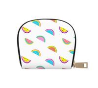 YWSOTRE Anguria colorata divertente, Custodia per carte in pelle PU Elegante porta carte di credito Porta carte di credito