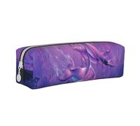 YWSOTRE Animale dei delfini, Astuccio per matite Astuccio per penne Astuccio per matite in pelle portatile con astuccio cosmetico con cerniera
