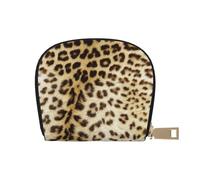 YWSOTRE Animali dalla pelle di leopardo, Custodia per carte in pelle PU Elegante porta carte di credito Porta carte di credito