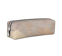 YWSOTRE Argyle in marmo oro rosa ramato e cipria, Astuccio per matite Astuccio per penne Astuccio per matite in pelle portatile con astuccio cosmetico con cerniera