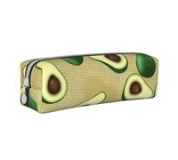 YWSOTRE Avocado Punto Marrone, Astuccio per matite Astuccio per penne Astuccio per matite in pelle portatile con astuccio cosmetico con cerniera