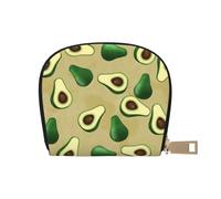 YWSOTRE Avocado Punto Marrone, Custodia per carte in pelle PU Elegante porta carte di credito Porta carte di credito