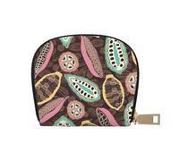YWSOTRE Baccello Di Cacao Colorato, Custodia per carte in pelle PU Elegante porta carte di credito Porta carte di credito