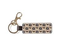 YWSOTRE Bau Beagle, Portachiavi in pelle PU, portachiavi con anello portachiavi, organizer, 1 pz