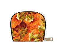 YWSOTRE Belle foglie autunnali, Custodia per carte in pelle PU Elegante porta carte di credito Porta carte di credito