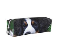 YWSOTRE Bellissimo Bovaro del Bernese, Astuccio per matite Astuccio per penne Astuccio per matite in pelle portatile con astuccio cosmetico con cerniera