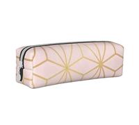 YWSOTRE Blush metallizzato astrale in oro rosa, Astuccio per matite Astuccio per penne Astuccio per matite in pelle portatile con astuccio cosmetico con cerniera