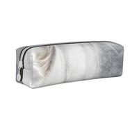YWSOTRE Cavallo Camargue, Astuccio per matite Astuccio per penne Astuccio per matite in pelle portatile con astuccio cosmetico con cerniera