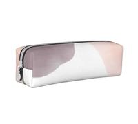 YWSOTRE Cerchi acquerelli moderni con uva rosa e salvia, Astuccio per matite Astuccio per penne Astuccio per matite in pelle portatile con astuccio cosmetico con cerniera