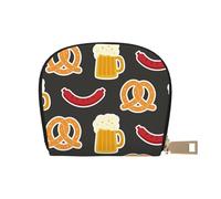 YWSOTRE Ciambellina salata e birra, Custodia per carte in pelle PU Elegante porta carte di credito Porta carte di credito