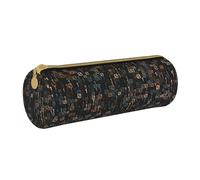 YWSOTRE Codice informatico programmatore, Astuccio portapenne cilindrico Astuccio portapenne in pelle portatile con astuccio cosmetico con cerniera