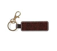 YWSOTRE Codice programmatore rosso, Portachiavi in pelle PU, portachiavi con anello portachiavi, organizer, 1 pz