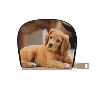 YWSOTRE Cuccioli di Cocker Spaniel Piccoli cani Spaniel Animali domestici, Custodia per carte in pelle PU Elegante porta carte di credito Porta carte di credito