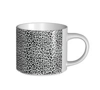 YWSOTRE Design con motivo leopardato senza cuciture, Tazza in ceramica di grande capacità, tazza da tè, tazza da caffè 450 ml