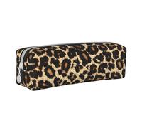 YWSOTRE Disegno leopardato, Astuccio per matite Astuccio per penne Astuccio per matite in pelle portatile con astuccio cosmetico con cerniera
