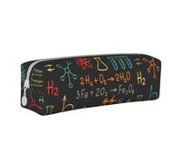 YWSOTRE Esperimento di equazioni di chimica educativa, Astuccio per matite Astuccio per penne Astuccio per matite in pelle portatile con astuccio cosmetico con cerniera