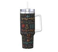 YWSOTRE Esperimento didattico sulle equazioni chimiche,Tazza Ice Bully da 40 oz con manico, in acciaio inossidabile, con borraccia