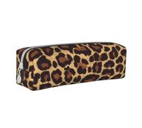 YWSOTRE Fantastico ghepardo leopardo, Astuccio per matite Astuccio per penne Astuccio per matite in pelle portatile con astuccio cosmetico con cerniera