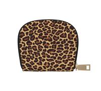 YWSOTRE Fantastico ghepardo leopardo, Custodia per carte in pelle PU Elegante porta carte di credito Porta carte di credito