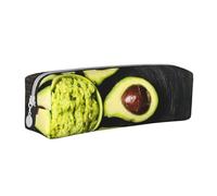 YWSOTRE Fiore Di Avocado Fatto Palta Guacamole Cibo E Bevande, Astuccio per matite Astuccio per penne Astuccio per matite in pelle portatile con astuccio cosmetico con cerniera