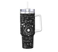 YWSOTRE Fisica Stampa Stampata,Tazza Ice Bully da 40 oz con manico, in acciaio inossidabile, con borraccia