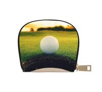 YWSOTRE Foro per pallina da golf, Custodia per carte in pelle PU Elegante porta carte di credito Porta carte di credito
