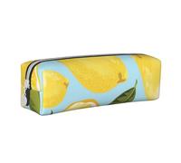 YWSOTRE Giallo Limone Le Arti, Astuccio per matite Astuccio per penne Astuccio per matite in pelle portatile con astuccio cosmetico con cerniera