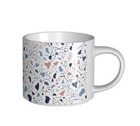 YWSOTRE Grandi punti colorati su sfondo bianco, Tazza in ceramica di grande capacità, tazza da tè, tazza da caffè 450 ml