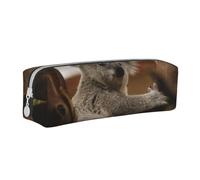 YWSOTRE Koala carino sull'albero, Astuccio per matite Astuccio per penne Astuccio per matite in pelle portatile con astuccio cosmetico con cerniera