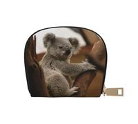 YWSOTRE Koala carino sull'albero, Custodia per carte in pelle PU Elegante porta carte di credito Porta carte di credito