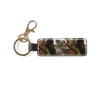YWSOTRE Koala carino sull'albero, Portachiavi in pelle PU, portachiavi con anello portachiavi, organizer, 1 pz