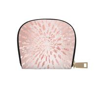 YWSOTRE Le strisce dorate con tratti dorati in oro rosa rosa brillano, Custodia per carte in pelle PU Elegante porta carte di credito Porta carte di credito