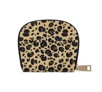 YWSOTRE Leopardo dell'acquerello, Custodia per carte in pelle PU Elegante porta carte di credito Porta carte di credito