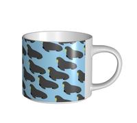 YWSOTRE Modello animale tricheco, Tazza in ceramica di grande capacità, tazza da tè, tazza da caffè 450 ml