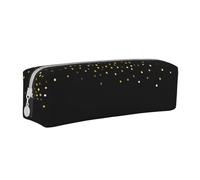 YWSOTRE Modello glitter oro, Astuccio per matite Astuccio per penne Astuccio per matite in pelle portatile con astuccio cosmetico con cerniera