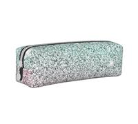 YWSOTRE Modello rosa lucido, Astuccio per matite Astuccio per penne Astuccio per matite in pelle portatile con astuccio cosmetico con cerniera