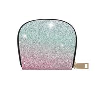 YWSOTRE Modello rosa lucido, Custodia per carte in pelle PU Elegante porta carte di credito Porta carte di credito